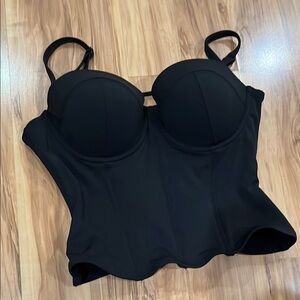 Black Bustier Top